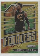 Donovan Mitchell [Gold] #4 Basketball Cards 2022 Panini Prizm Fearless Prices