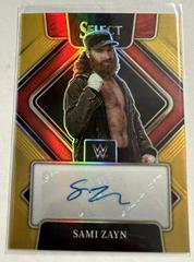Sami Zayn [Gold Prizm] #SG-SZN Wrestling Cards 2022 Panini Select WWE Signatures Prices