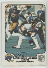 San Diego Chargers [A Rude Housewarming] Football Cards 1977 Fleer Team Action Prices