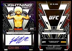 Khabib Nurmagomedov #OL-KBN Ufc Cards 2023 Panini Chronicles UFC Obsidian Lightning Strike Signatures Prices