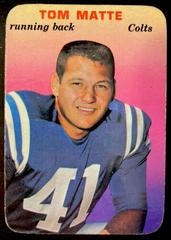 Tom Matte #3 Football Cards 1970 Topps Glossy Prices