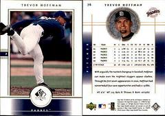 Trevor Hoffman Baseball Cards 2000 SP Authentic Prices