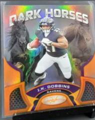J. K. Dobbins [Orange] #DH-9 Football Cards 2022 Panini Certified Dark Horses Prices