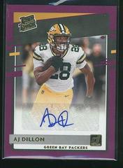 AJ Dillon [Autograph Purple] Football Cards 2020 Panini Donruss Prices