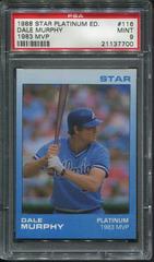 Dale Murphy [1983 MVP] Baseball Cards 1988 Star Platinum Edition Prices