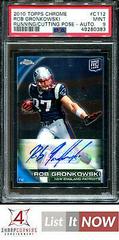 Rob Gronkowski [Running, Cutting Pose Autograph] #C112 Football Cards 2010 Topps Chrome Prices