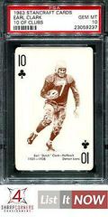 Earl Clark [10 of Clubs] Football Cards 1963 Stancraft Playing Cards Prices
