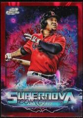 Jose Ramirez [Red Flare] #SN-16 Baseball Cards 2022 Topps Cosmic Chrome Supernova Prices