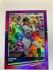 Aaron Judge [Holo Purple] #111 Baseball Cards 2020 Panini Donruss Prices