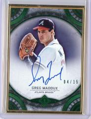 Greg Maddux [Emerald] Baseball Cards 2022 Topps Transcendent Collection Autographs Prices