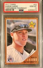 Aaron Judge #22 Baseball Cards 2017 Topps Throwback Thursday Prices