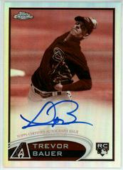 Trevor Bauer [Autograph Sepia Refractor] #TB Baseball Cards 2012 Topps Chrome Prices