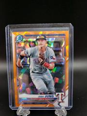Josh Jung [Orange Refractor] #BCP-38 Baseball Cards 2021 Bowman Sapphire Prices