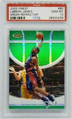 LeBron James [Green Refractor] Basketball Cards 2005 Finest Prices