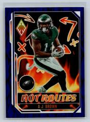 A. J. Brown [Blue] #HR-24 Football Cards 2022 Panini Phoenix Hot Routes Prices
