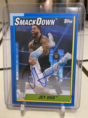 Jey Uso [Blue] #A-JEY Wrestling Cards 2021 Topps Heritage WWE Autographs Prices