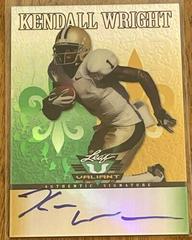 Kendall Wright [Autograph Purple] #KW1 Football Cards 2012 Leaf Valiant Prices