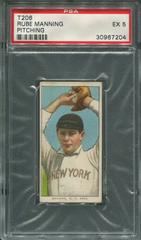 Rube Manning [Pitching] Baseball Cards 1909 T206 American Beauty 350 no Frame Prices