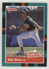 Walt Weiss #18 Baseball Cards 1988 Donruss Rookies Prices