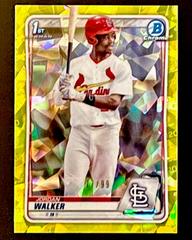Jordan Walker [Yellow] #BD-57 Baseball Cards 2020 Bowman Draft Sapphire Prices
