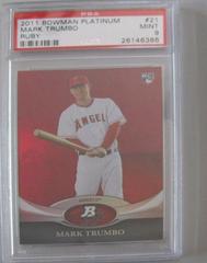 Mark Trumbo [Ruby] #21 Baseball Cards 2011 Bowman Platinum Prices