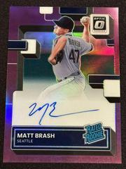 Matt Brash [Purple] Baseball Cards 2022 Panini Donruss Optic Rated Rookie Signatures Prices