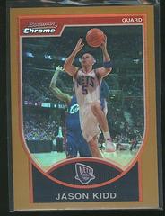 Jason Kidd [Gold Refractor] Basketball Cards 2007 Bowman Chrome Prices
