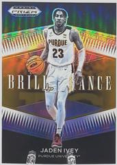 Jaden Ivey [Gold] #BR-JI Basketball Cards 2022 Panini Prizm Draft Picks Brilliance Prices