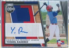 Yosmel Ramirez Baseball Cards 2022 Panini Elite Extra Edition DPL Material Signatures Prices