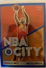 Donovan Mitchell [Blue] Basketball Cards 2019 Panini Hoops Premium Stock NBA City Prices
