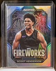 Scoot Henderson [Silver] #3 Basketball Cards 2023 Panini Prizm Draft Picks Fireworks Prices
