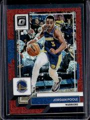 Jordan Poole [Choice Red] #100 Basketball Cards 2022 Panini Donruss Optic Prices