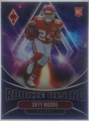 Skyy Moore [Blue] Football Cards 2022 Panini Phoenix Rookie Rising Prices