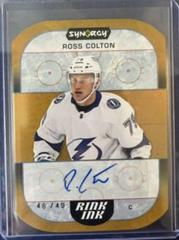 Ross Colton [Orange] Hockey Cards 2022 Upper Deck Synergy Rink Ink Autographs Prices