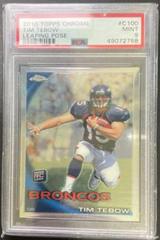 Tim Tebow [Leaping Pose Refractor] #C100 Football Cards 2010 Topps Chrome Prices