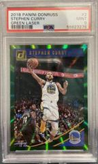 Stephen Curry [Green Laser] Basketball Cards 2018 Panini Donruss Prices