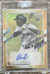 Jazz Chisholm [Gold Refractor] #RA-JCH Baseball Cards 2021 Topps Chrome Rookie Autographs Prices