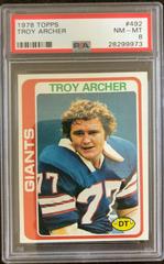 Troy Archer #492 Football Cards 1978 Topps Prices