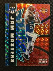 LeBron James [Reactive Blue] Basketball Cards 2020 Panini Mosaic Jam Masters Prices