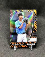 Triston McKenzie [Tiger Stripes Prizm] #PDP145 Baseball Cards 2020 Panini Prizm Draft Picks Prices