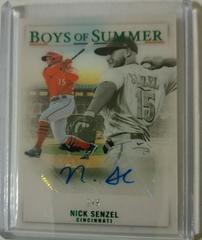 Nick Senzel [Green] #BOS-NS Baseball Cards 2022 Panini Chronicles Boys of Summer Autographs Prices