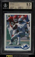 Barry Sanders Football Cards 1991 Upper Deck Promos Prices
