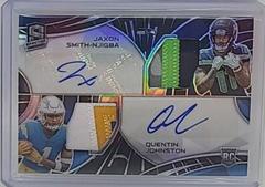 Jaxon Smith-Njigba / Quentin Johnston #7 Football Cards 2023 Panini Spectra Dual Patch Autograph Hyper Prices