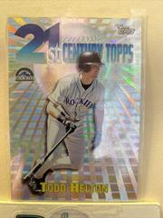 Todd Helton Baseball Cards 1999 Topps 21st Century Prices