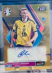 Hugo Larsson [Gold Refractor] #BCA-HL Soccer Cards 2023 Topps Finest Road to UEFA EURO Autograph Prices