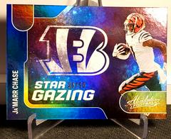 Ja'Marr Chase [Spectrum Blue] #SG-17 Football Cards 2022 Panini Absolute Star Gazing Prices