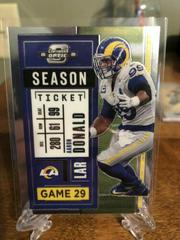 Aaron Donald #34 Football Cards 2020 Panini Contenders Optic Prices