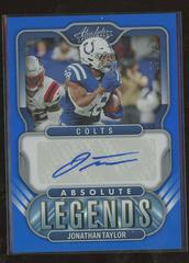 Jonathan Taylor [Blue] #AL-JT Football Cards 2022 Panini Absolute Legends Signatures Prices