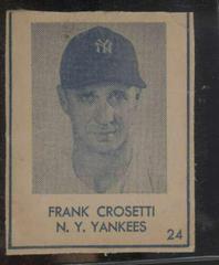Frank Crosetti [Hand Cut] #24 Baseball Cards 1948 R346 Blue Tint Prices