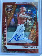 Henry Davis [Red Signature] #1 Baseball Cards 2021 Panini Elite Extra Edition Prices